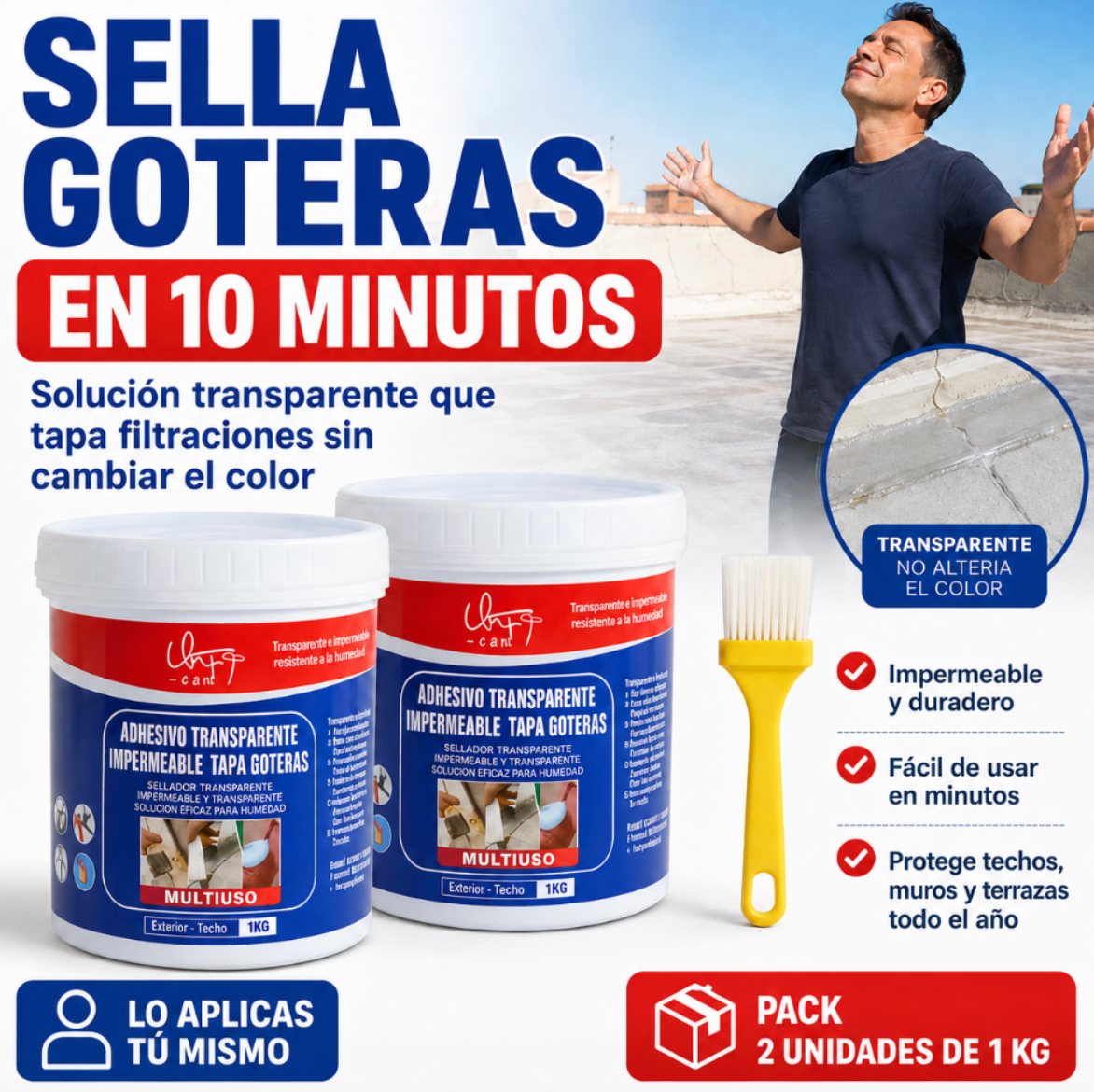 Sellador Transparente Tapa Goteras | Lle
